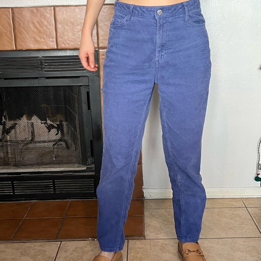 Blue corduroy pants